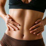 Woman Touching her Stomach
